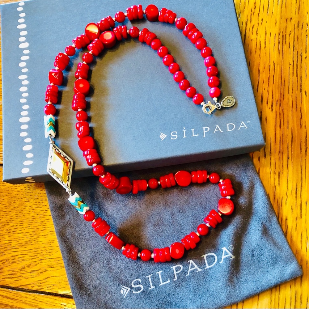 Silpada “Under the Sun” Coral Necklace
